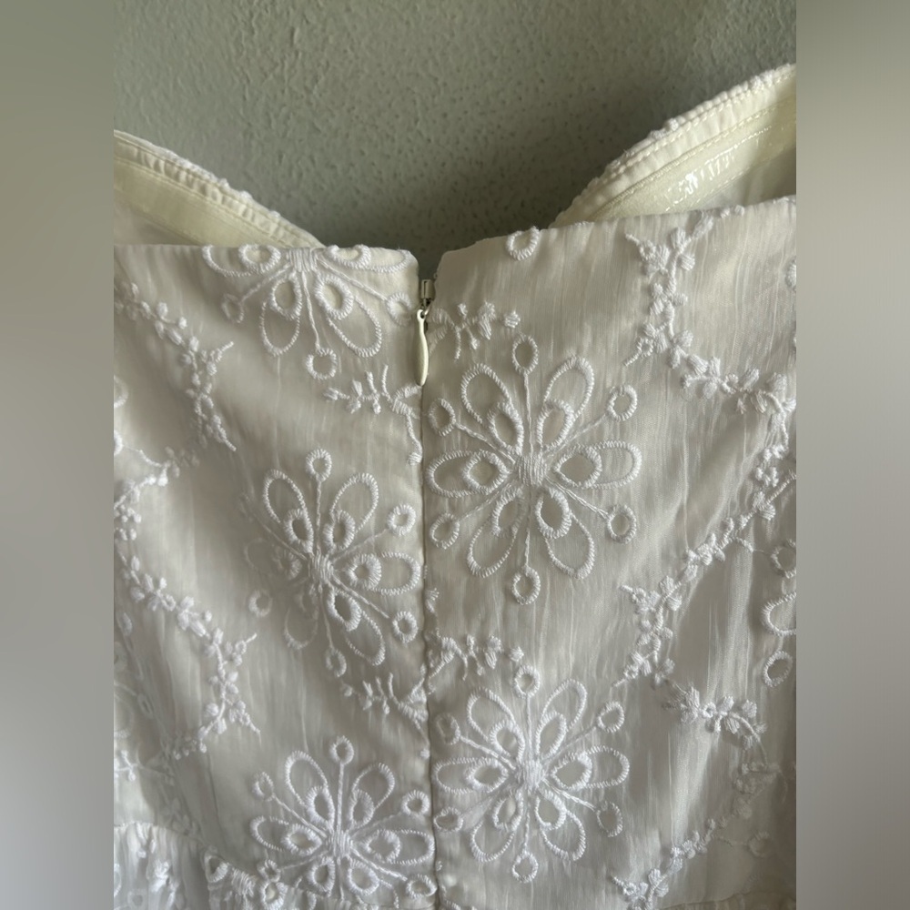 Amanda uprichard white eyelet dress S - Picture 7 of 8